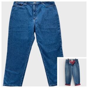 315 LL Bean Flannel Lined Relaxed Fit Jeans